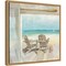 Seaside Morning Crop by Danhui Nai 16-in. W x 16-in. H. Canvas Wall Art Print Framed in Natural
